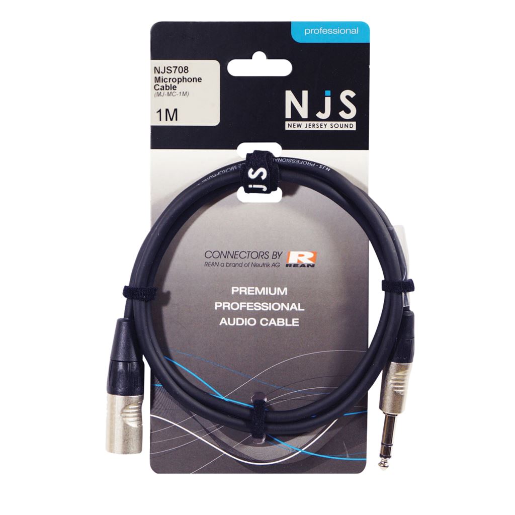 Male XLR Male to 6.35mm Mono Jack Microphone Cable