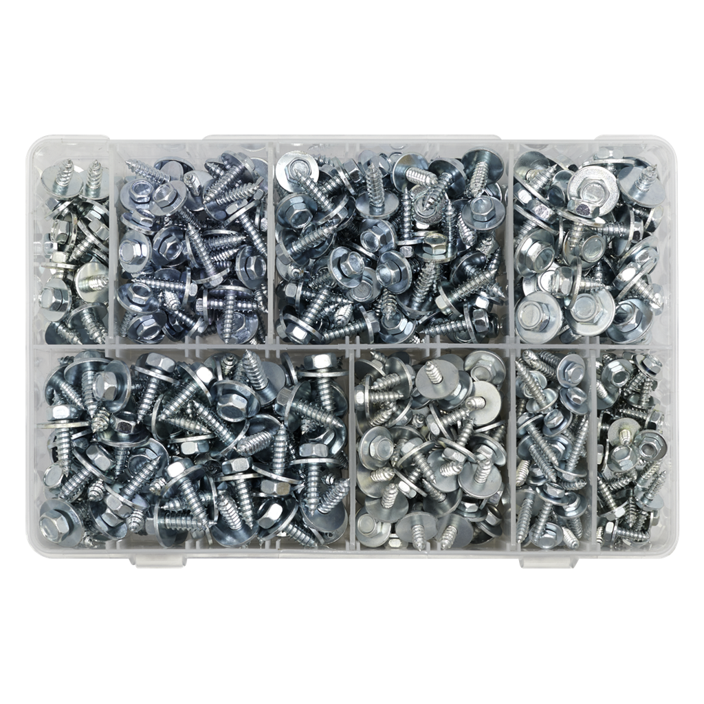 Acme Screw with Captive Washer Assortment 425pc