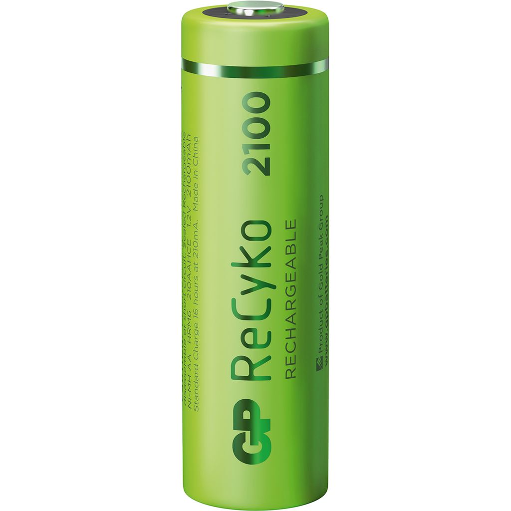 GP Recyko+ NiMH Rechargeable Batteries - Batteries, 2100mAh, 4 x AA