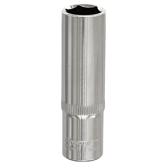 WallDrive&#174; Socket 13mm Deep 3/8"Sq Drive Fully Polished