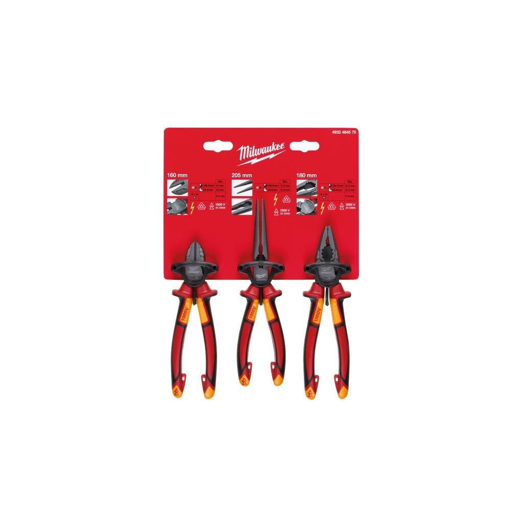 VDE 3 Piece Plier Set