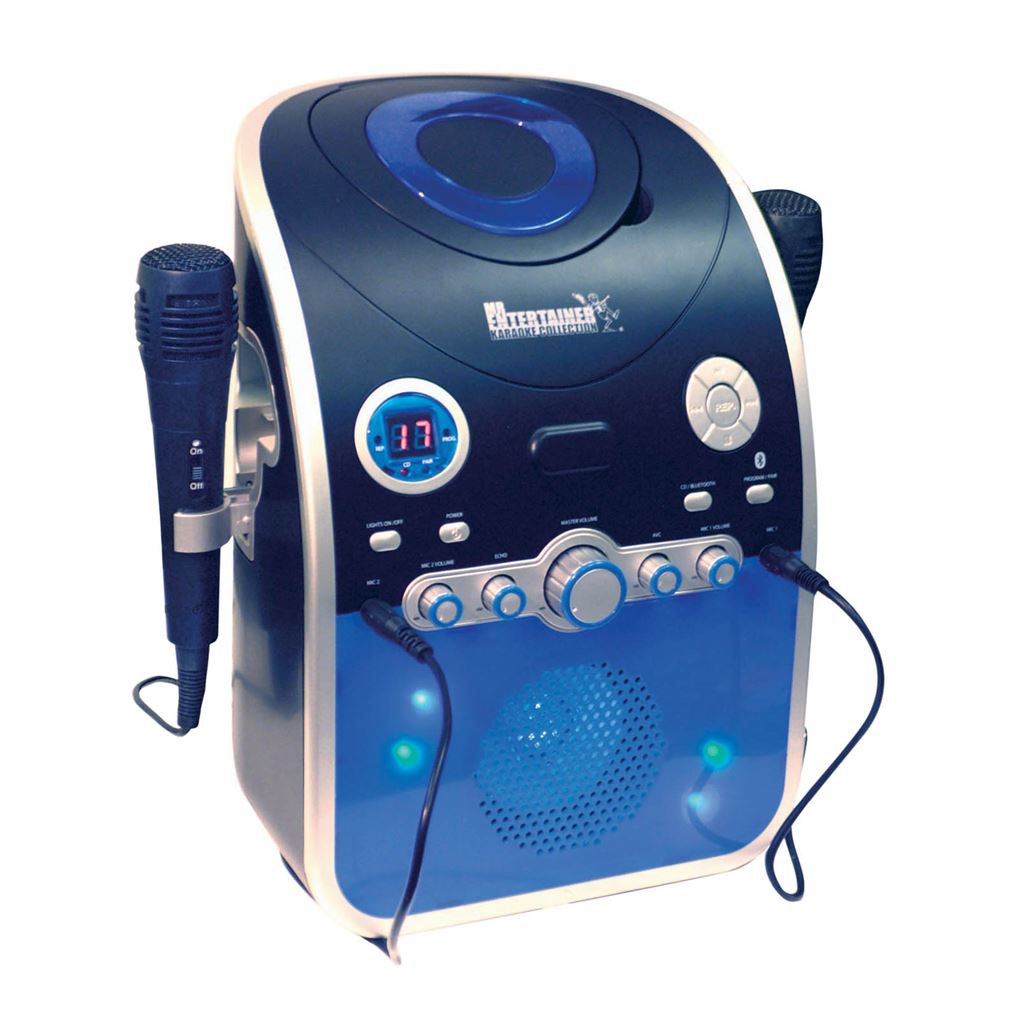 Mr Entertainer CDG Karaoke Machine With Bluetooth &amp Flashing LED Lights Includes Double CDG Mr Entertainer Starter Disc