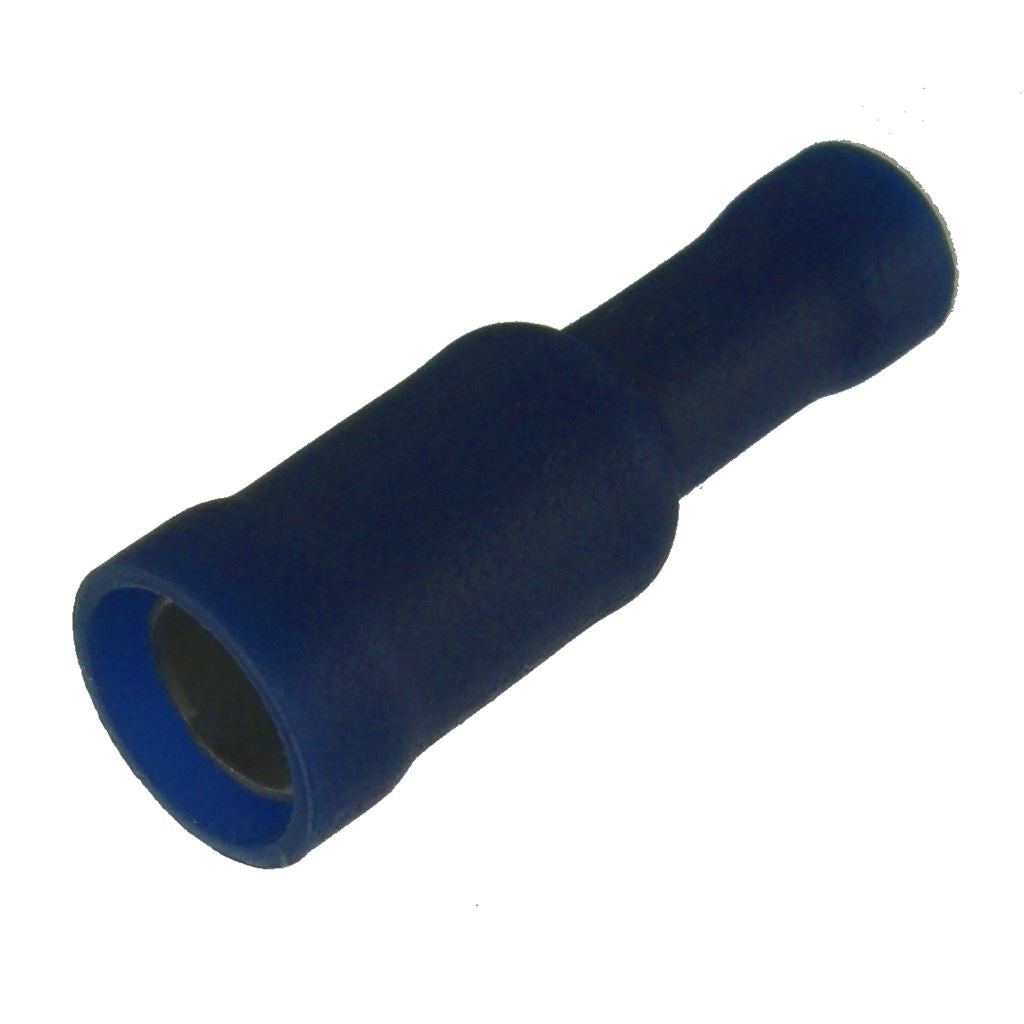 Crimp terminal, female bullet, 1.5 - 2.5mm&Oslash; cable, 5.0mm, Blue