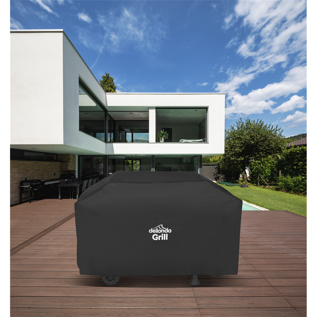 Black PVC Cover for BBQs, Water-Resistant 1370 x 920mm