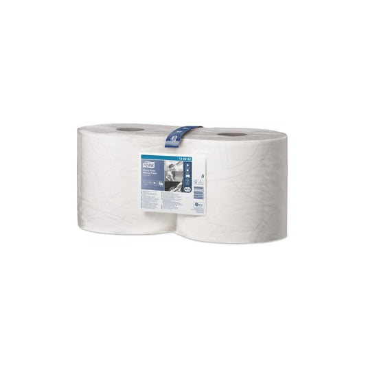 2 Ply Premium Heavy Duty Wiping Paper - White - 2 x 170m Combi Rolls