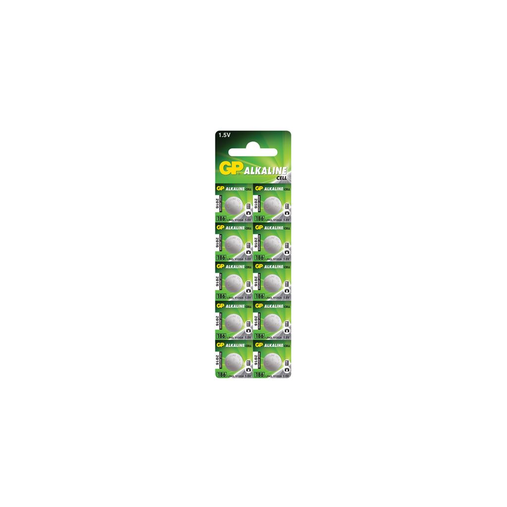 LR43 (186) Alkaline Button Cell - 10 Pack - 10pk