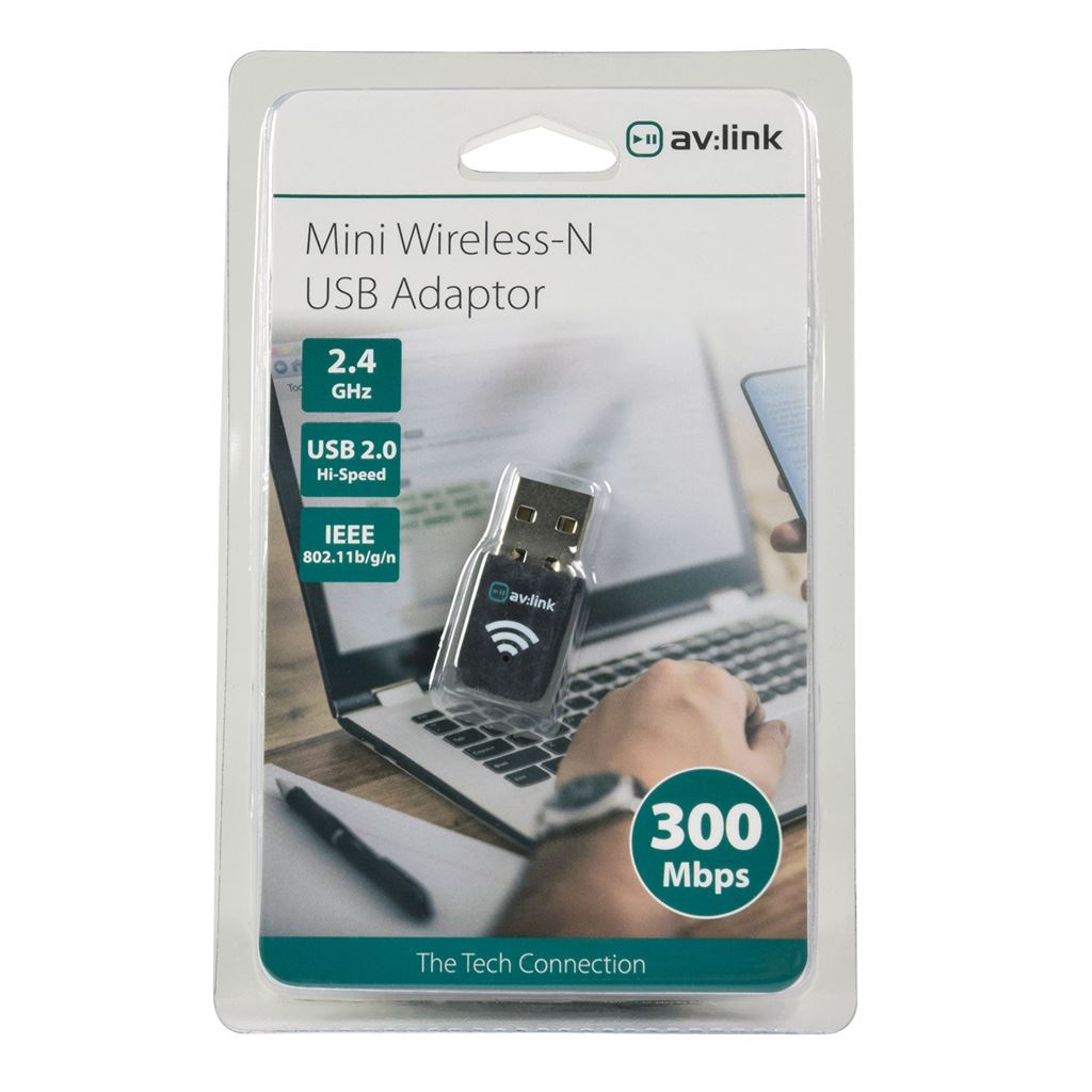 300Mbps Mini Wireless-N USB Adaptor