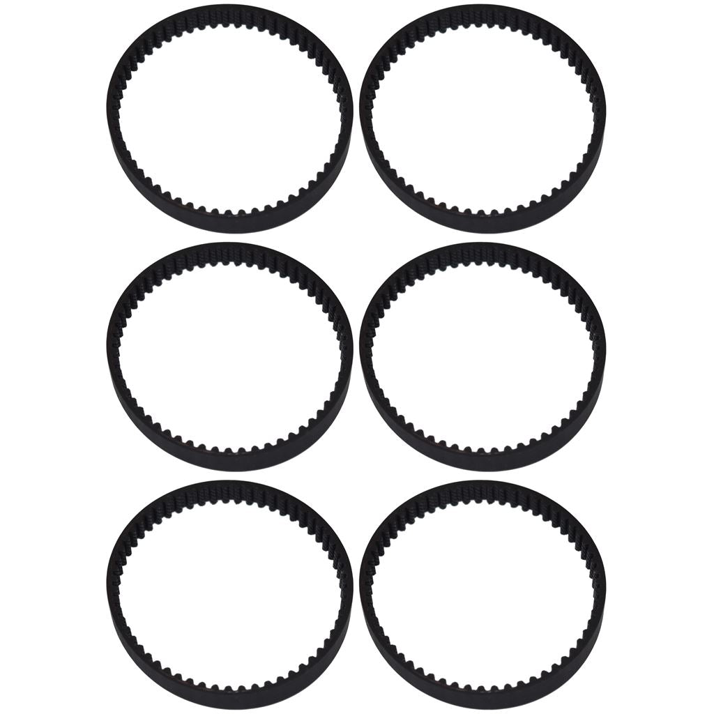 Bissell Compatible Vacuum Cleaner Belts for Geared Brushroll Left Hand Pack of 6