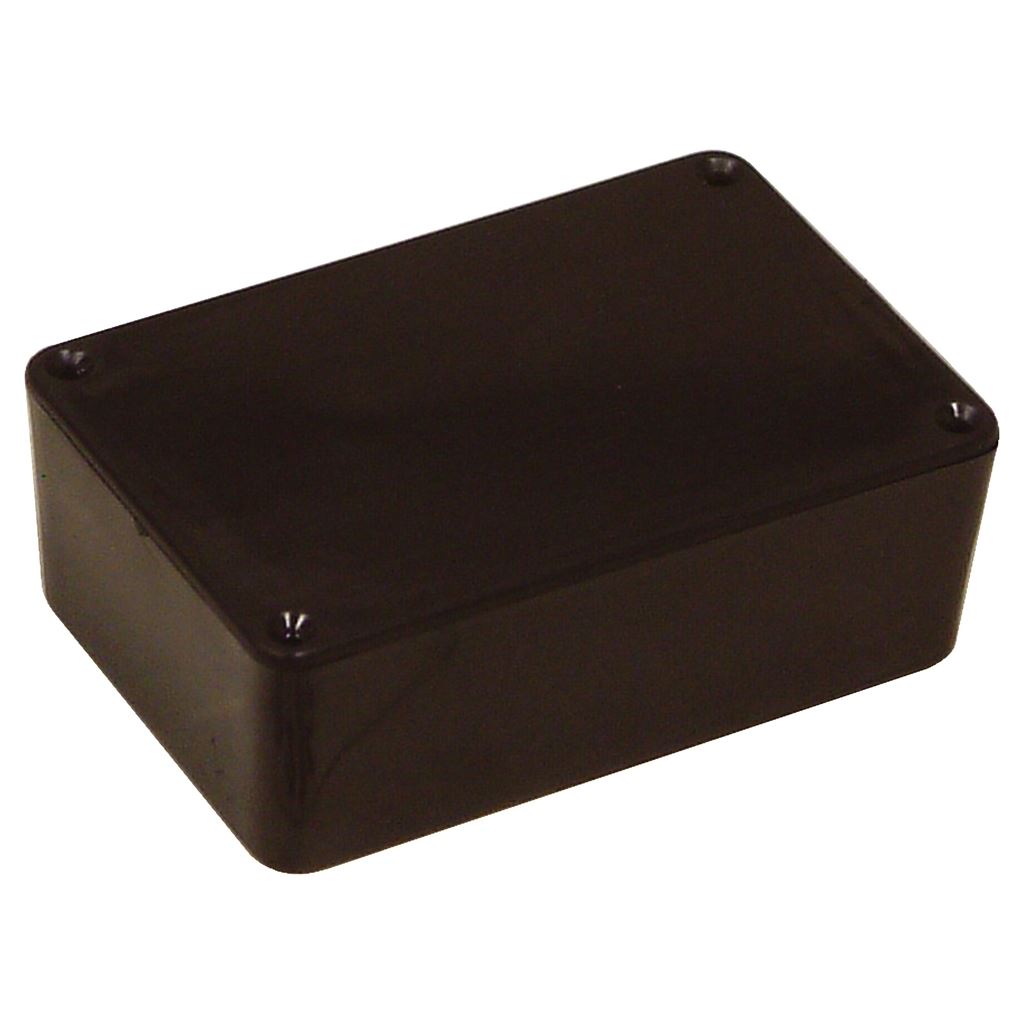 Shatterproof ABS Project Box with Screws Black