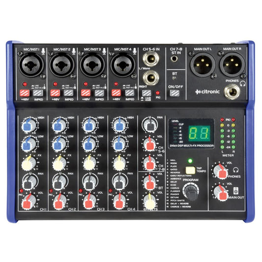 CSD Compact Mixers with BT wireless and DSP Effects - CSD-6 receiver