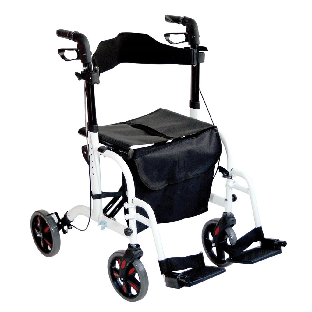 Duo Deluxe Rollator and Transit Chair in One