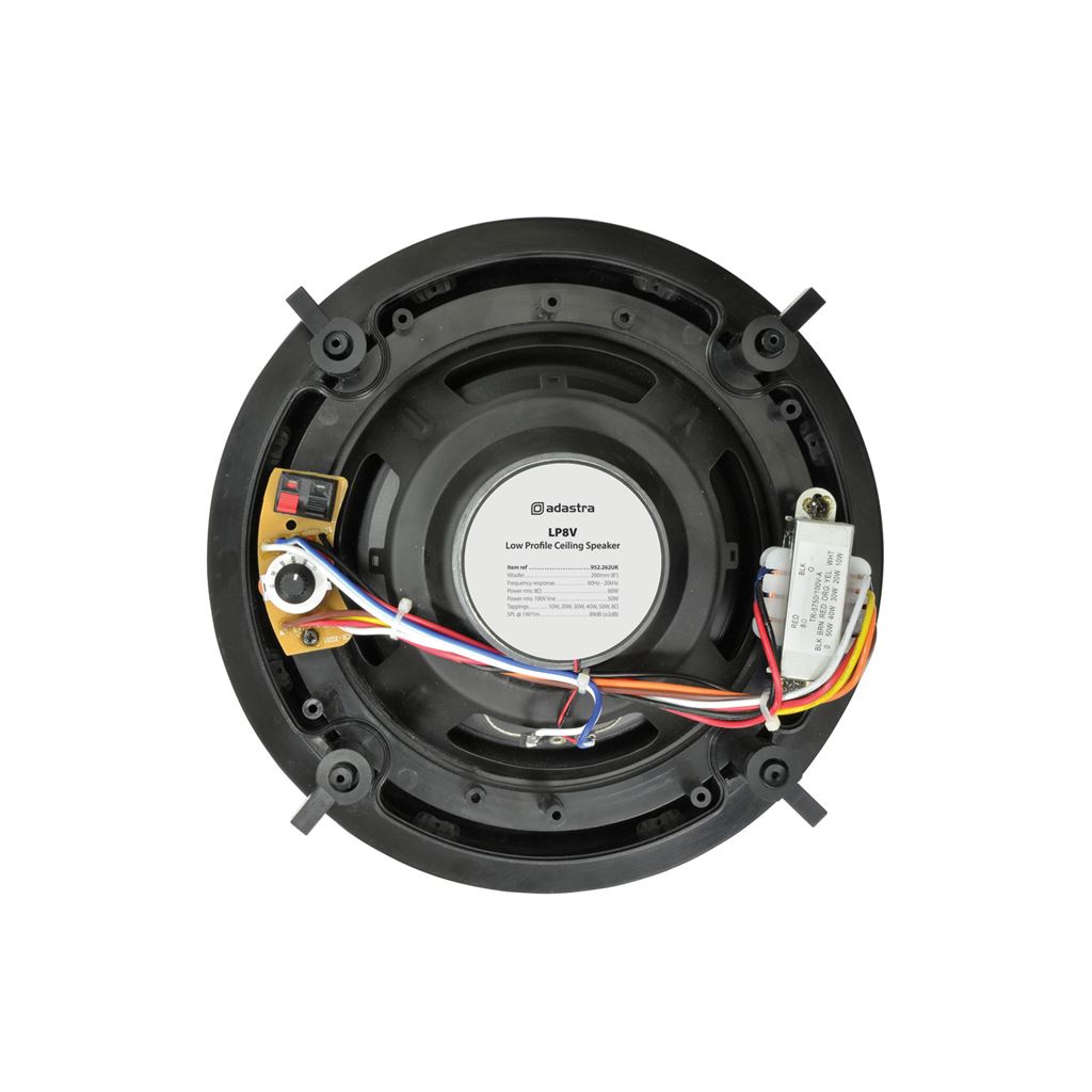 2 Way Low Profile 100V Line Ceiling Speakers - 8" - LP8V