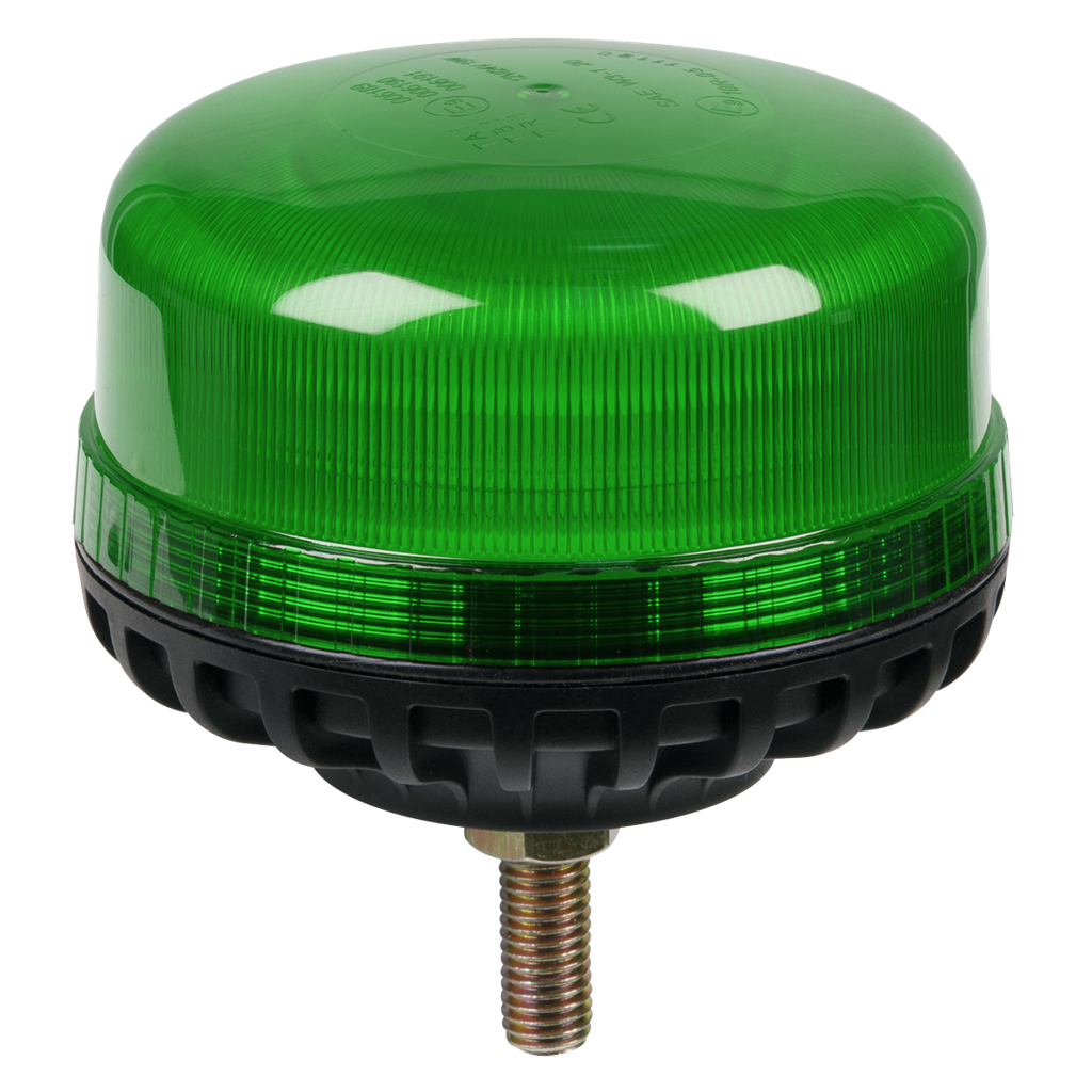 Warning Beacon SMD LED 12/24V 12mm Bolt Fixing - Green