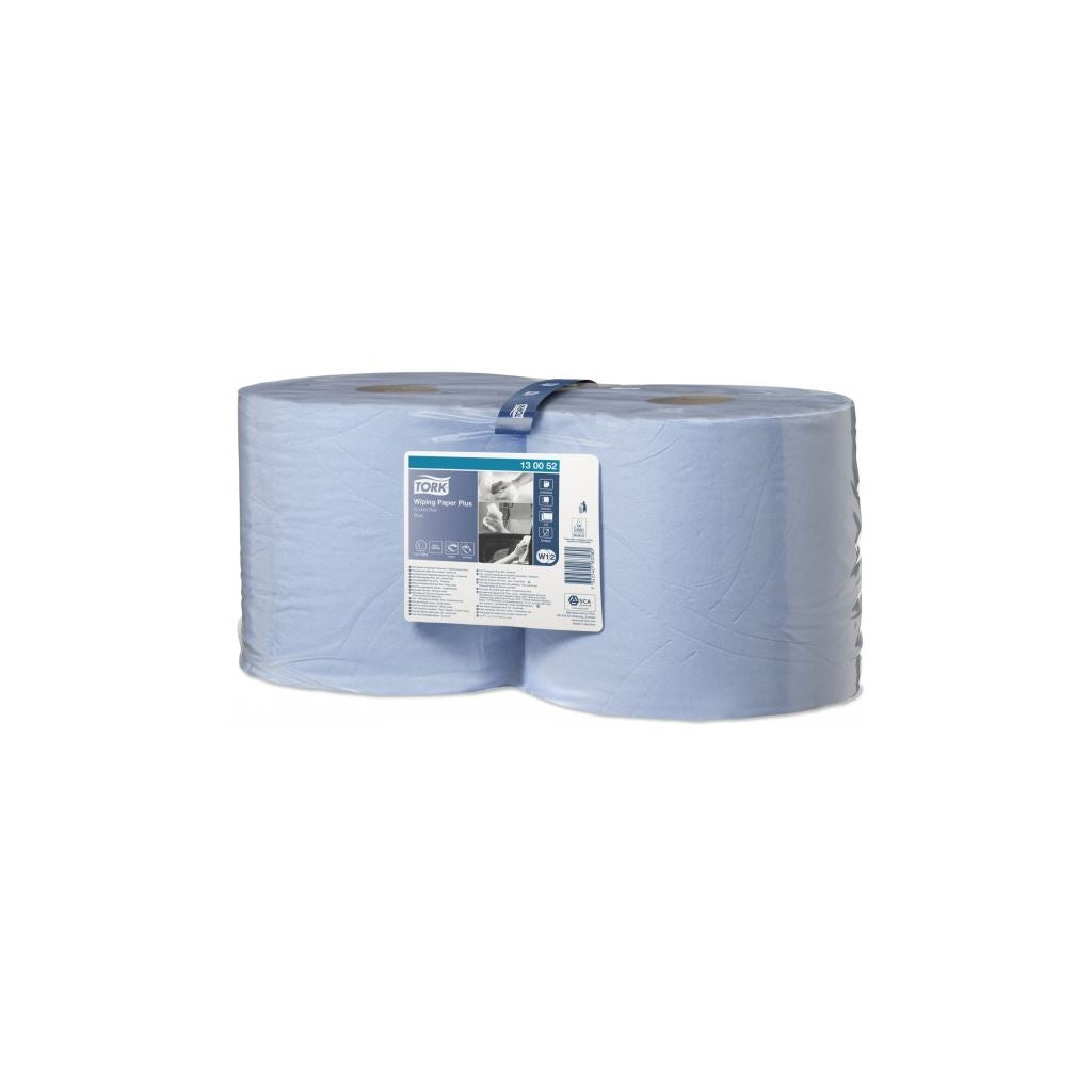 2 Ply Premium Wiping Paper Plus - Blue - 2 x 255m Combi Rolls