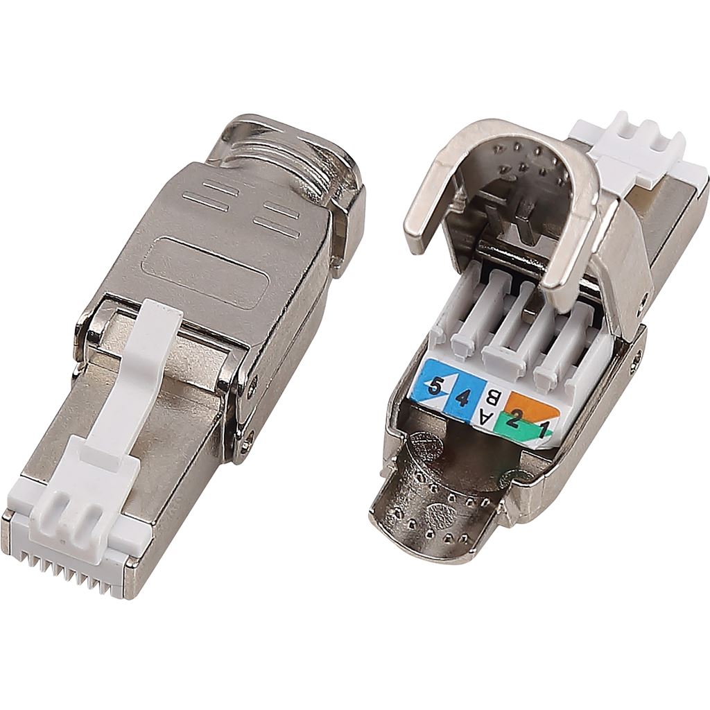 Cat 6A FTP RJ45 Tool-less Plug