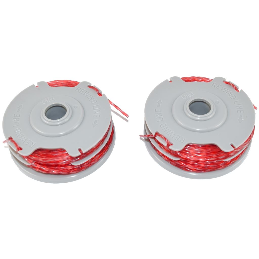 2 x Trimmer Strimmer Spool & Line Double Autofeed Compatible With Flymo FLY021