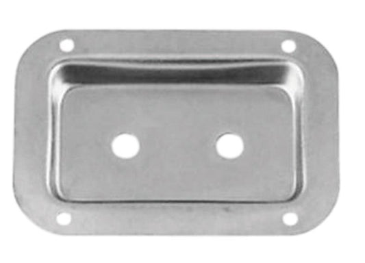 Zinc connector dish for jack socket with fixing screws