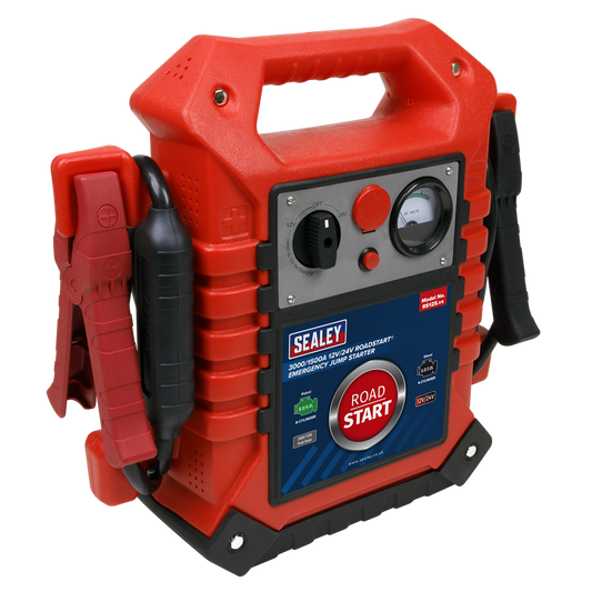 RoadStart&#174; Emergency Jump Starter 12/24V 3000/1500 Peak Amps