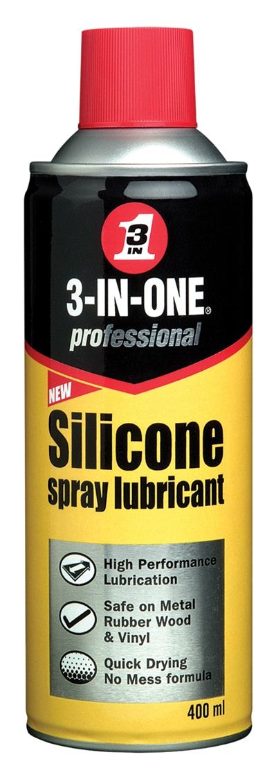 3 in 1 400ml Silicone Spray Lubricant, (WD40)