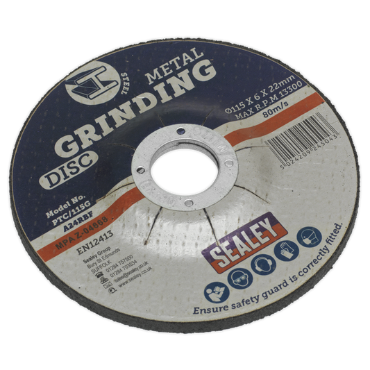 Grinding Disc &#216;115 x 6mm &#216;22mm Bore