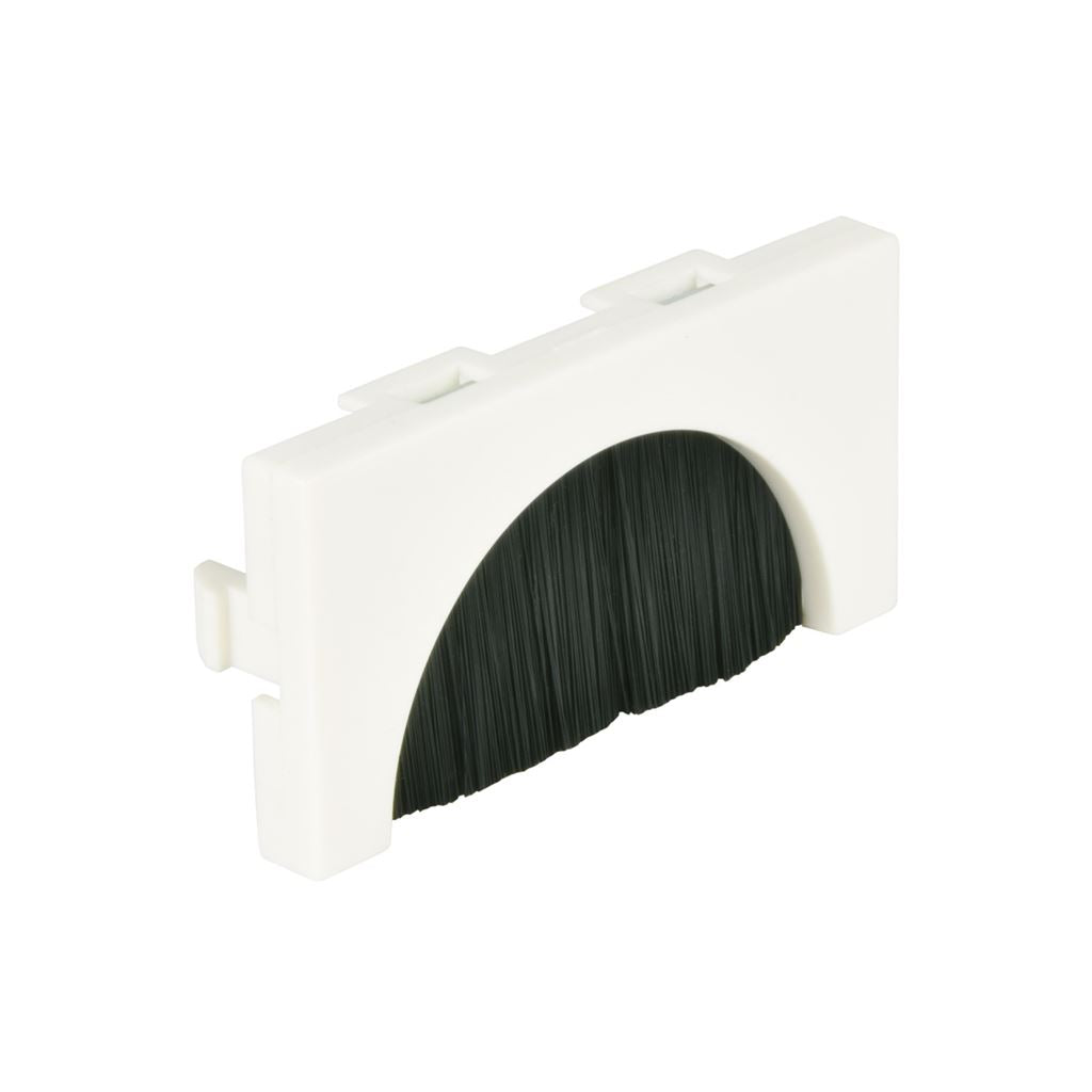 Wall Plate Module - Brush Filled Aperture - 25 x 50mm