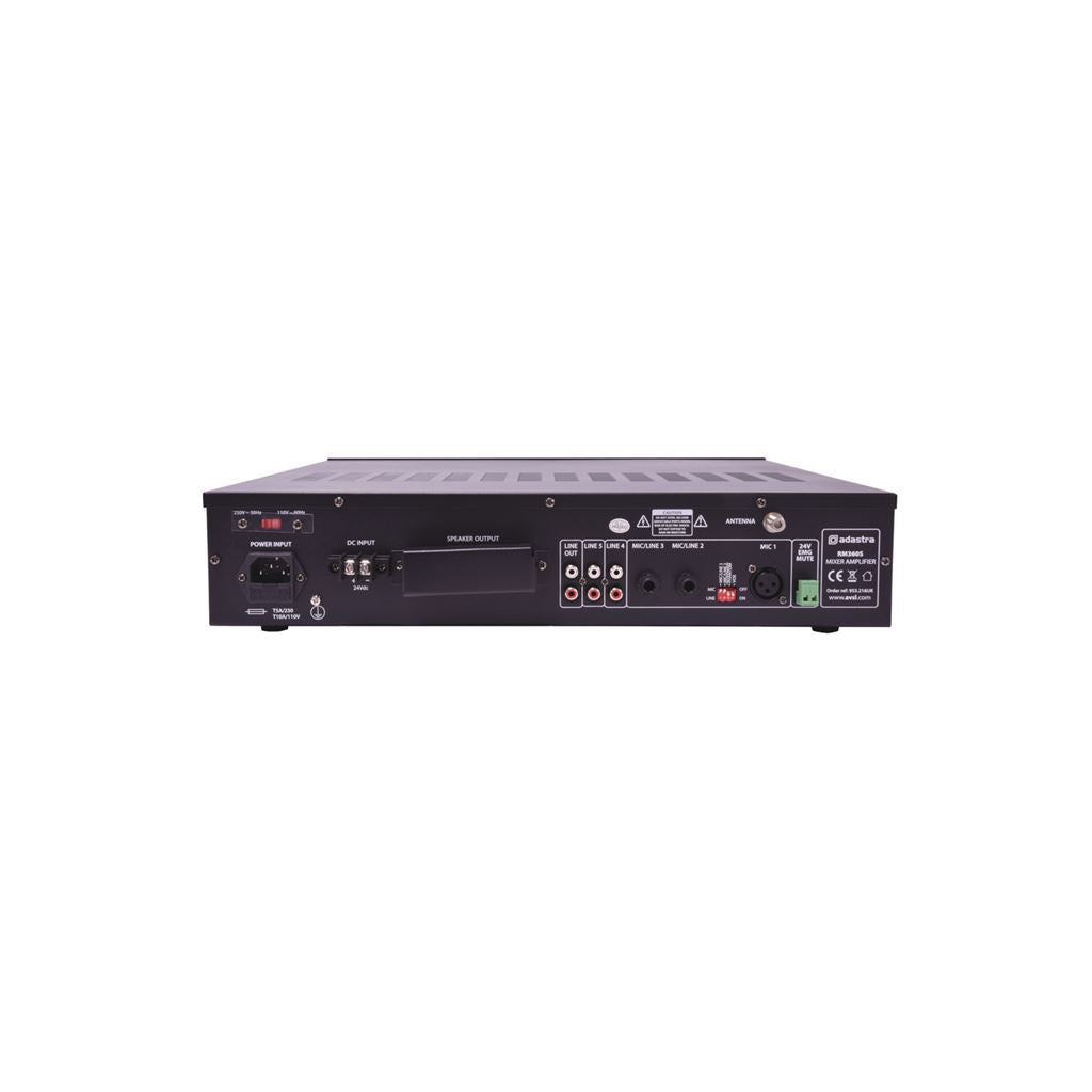 RM series 5-channel 100V mixer amplifier - RM360S Mixer-Amplifier