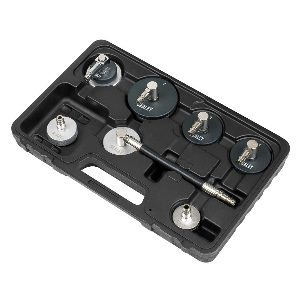 7pc Brake & Clutch Pressure Bleeder Cap Set