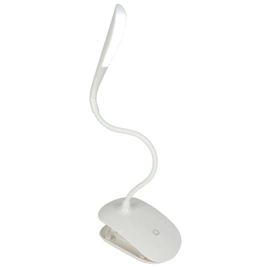 LED USB Clip On Desk Lamp - 14 - Wht - CLIP-LAMP-W