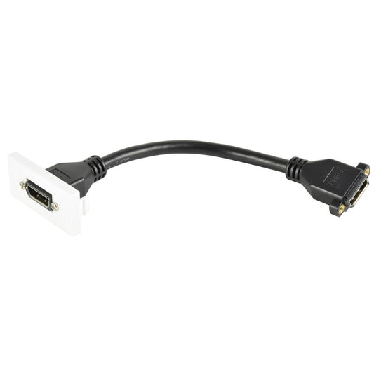 Wall Plate Module - DisplayPort Socket to Female Tail