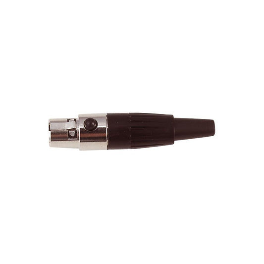 3 Pin Mini XLR Female Line Socket with Gold Contacts and Solder Terminals