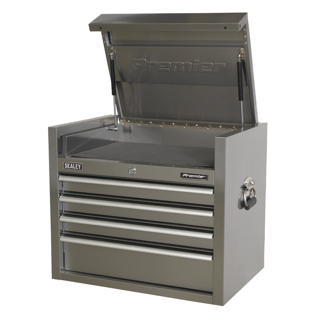 Topchest 4 Drawer 675mm Stainless Steel Heavy-Duty