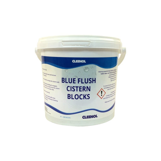 Blue Flush Cistern Blocks - Tub of 24