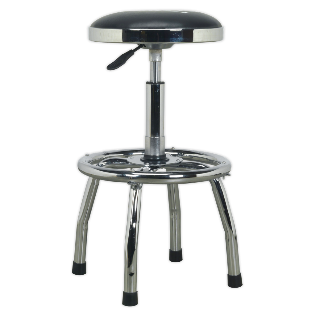 Workshop Stool Heavy-Duty Pneumatic with Adjustable Height Swivel Seat