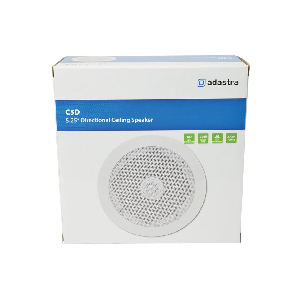 CD Series Ceiling Speakers with Directional Tweeter - 13cm (5.25") tweeter/ Single - C5D