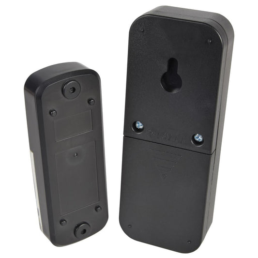 Wireless Waterproof Doorbell with Portable Chime - Black - DB295-BLK