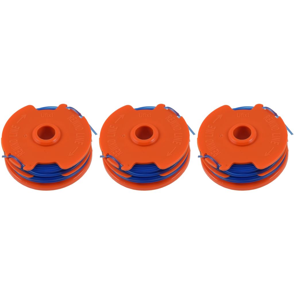 3 x Spool & Line For Qualcast Strimmers 1.5 mm x 2 mm x 5 metre