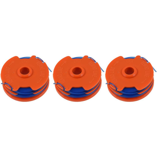 3 x Spool & Line For Qualcast Strimmers 1.5 mm x 2 mm x 5 metre