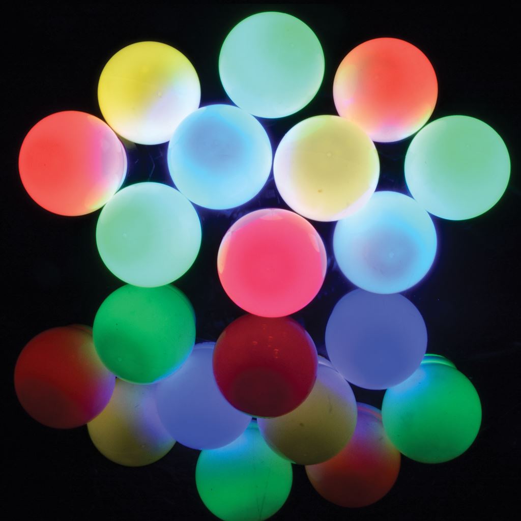 Outdoor LED Festoon Lights - 10 Bauble Multicolour - BOF10MC