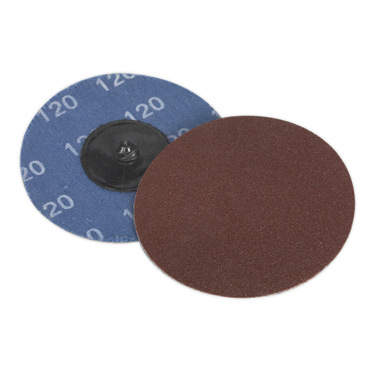 Quick-Change Sanding Disc &#216;75mm 120Grit Pack of 10