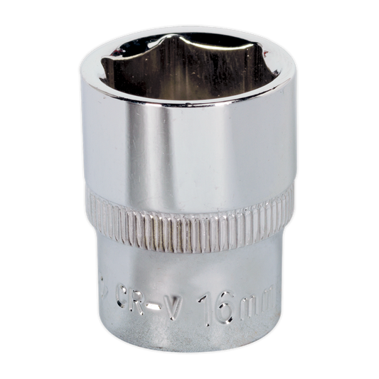 WallDrive&#174; Socket 16mm 3/8"Sq Drive Fully Polished