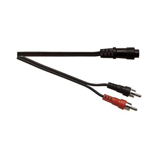 Standard 8 Pin Mini Din Plug To 2x Phono Plugs Lead 3m