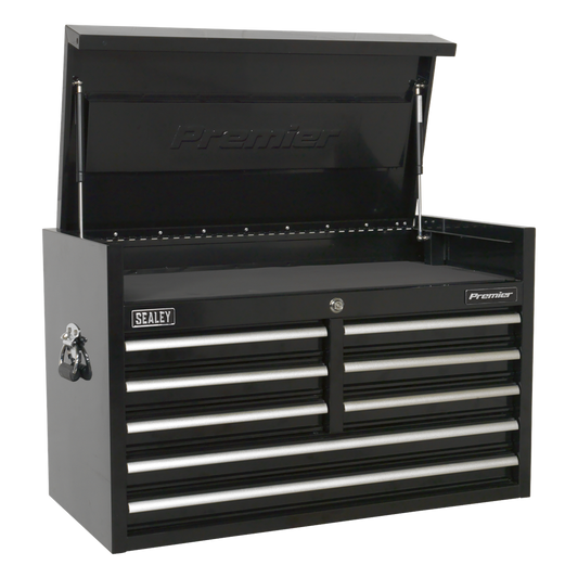 Topchest 8 Drawer 915mm Heavy-Duty Black