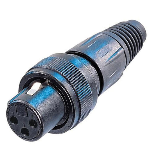 Neutrik NC3FX-SPEC Female 3 Pin XLR Line Socket With Locking Ring and Bronze Contacts