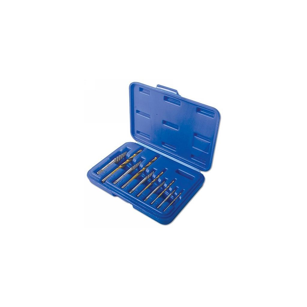 Combination Screw Extractor & Drill Set - 10 Piece