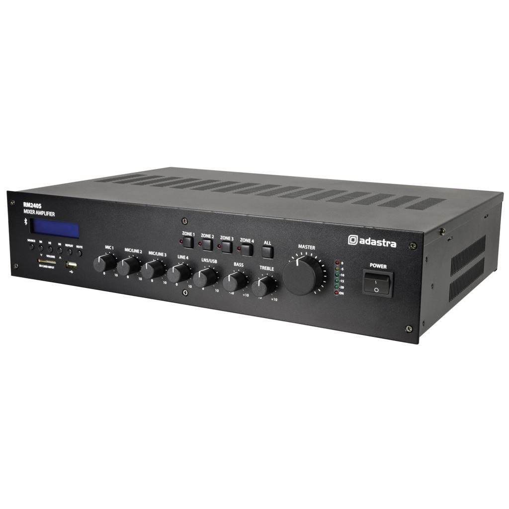 RM series 5-channel 100V mixer amplifier - RM240S Mixer-Amplifier