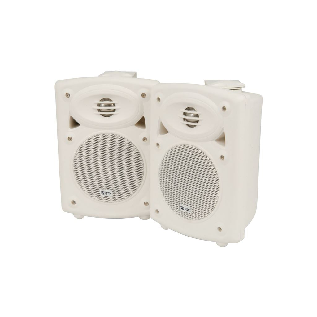 Amplified Stereo Speaker System - QR5W Active ABS Spk 5in White