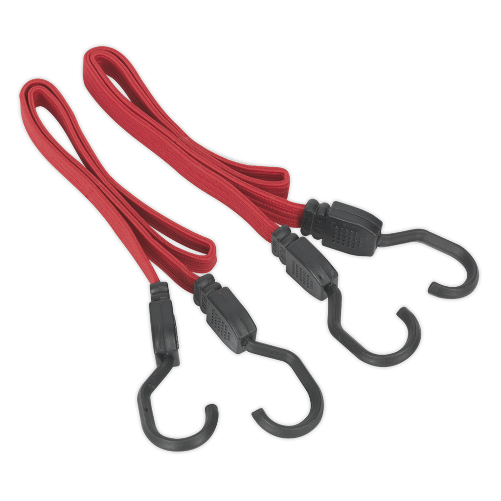 Flat Bungee Cord Set 2pc 760mm