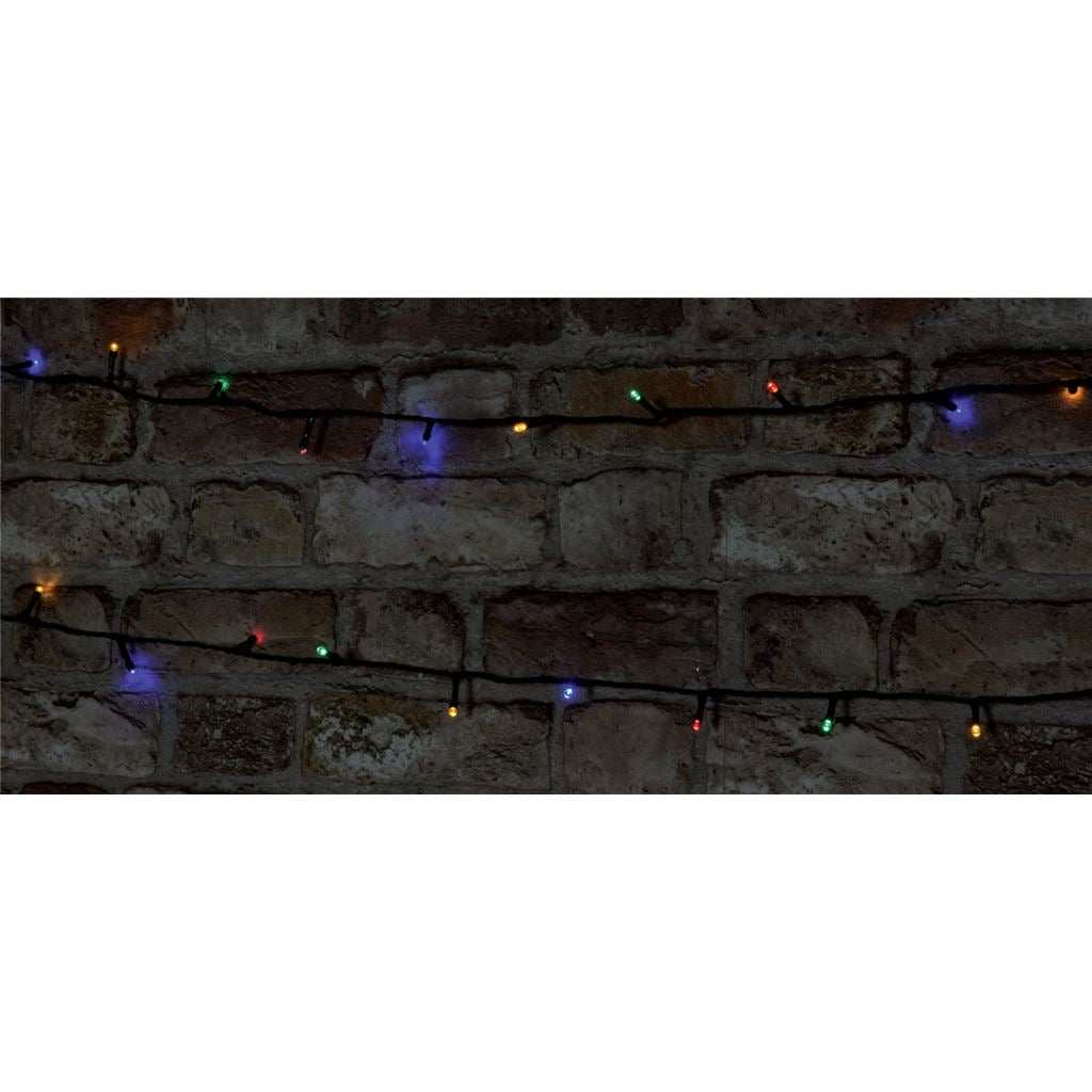 Outdoor LED battery operated String Lights with Timer - 120 Multicolour - BLS120MC