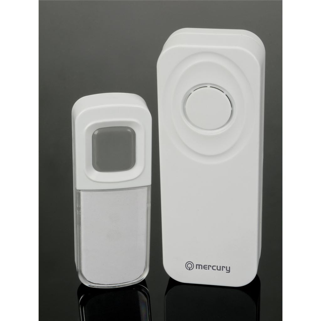 Wireless Waterproof Doorbell with Portable Chime - White - DB295-WHT