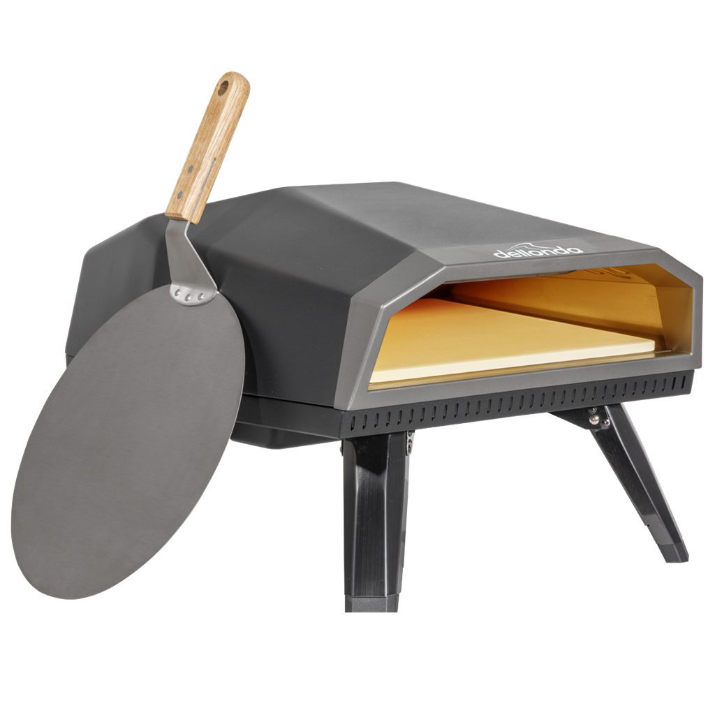 Dellonda Gas Pizza Oven with Gas Regulator, Water Resistant Cover/Carry Bag & 12" Pizza Peel